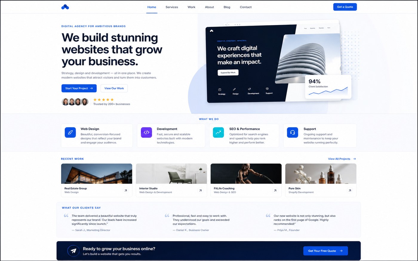 SaaS Launch Website